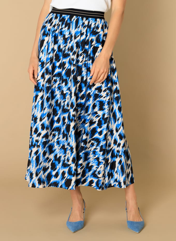 IVY BEAU Elinor Bottoms - Brilliant Blue/Multi - maat 40