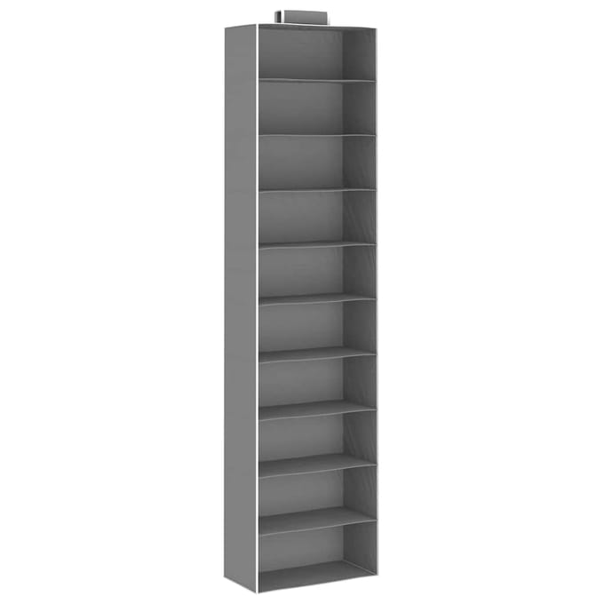 vidaXL - Kledingorganisers - hangend - 2 - st - met - 10 - schappen - stof