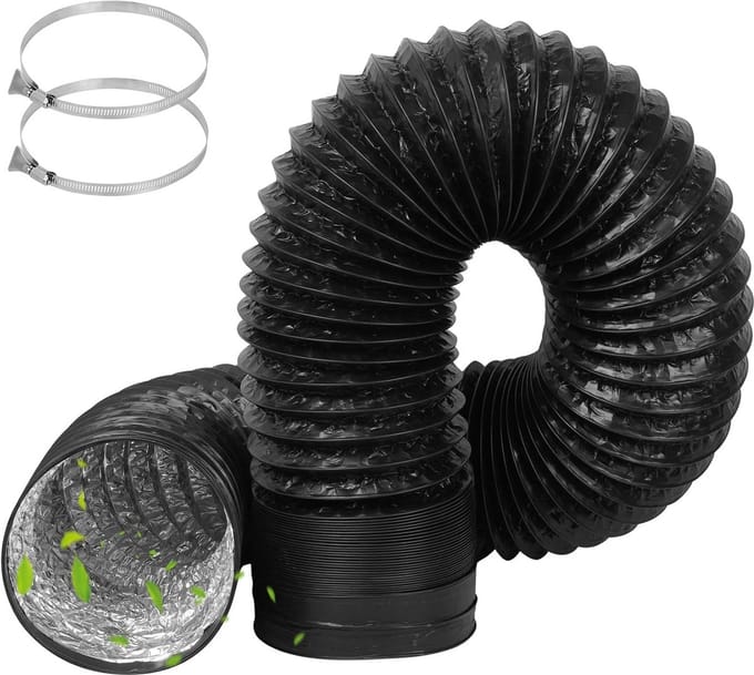 Flexibele Afvoerslang 150 mm Diameter Lengte 3 Meter voor Ventilatie en Afzuiging