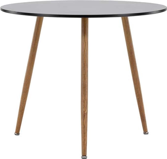 Polar eetkamertafel Ø90cm zwart.