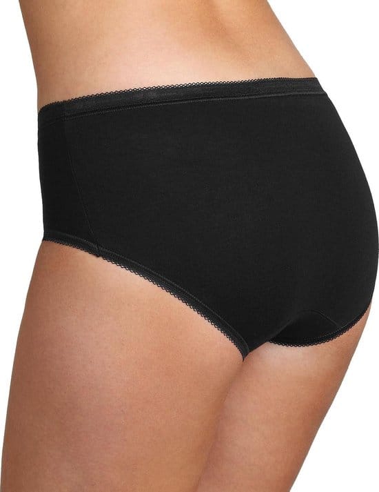 sloggi Basic+ Dames Midi slip - Zwart - Maat 40