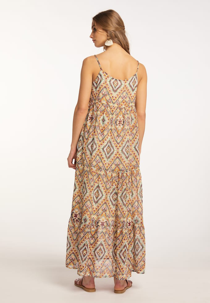 IZIA Maxi Dress with Spaghetti Straps gaya