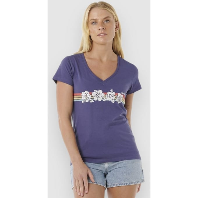 Rip Curl Keepsakes V-Neck T-Shirt blauw