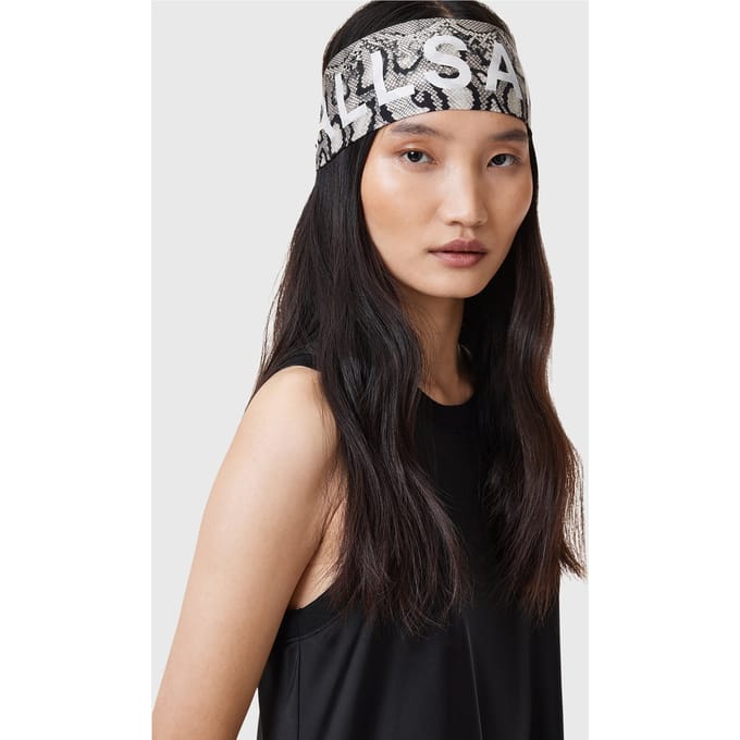 AllSaints Flow Headscarf Ecru White Taglia: OS | Sciarpe Outlet | Donna | Marrone