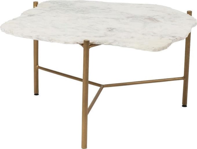 Salontafel Sun Marmer Wit 75cm