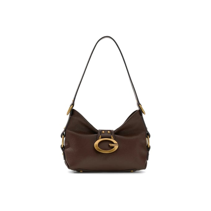 GUESS schoudertas Camden Mini Shoulder Bag Espresso donkerbruin