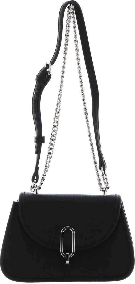 SEIDENFELT MANUFAKTUR Schoudertas Halsa Small Crossbody Black Zwart