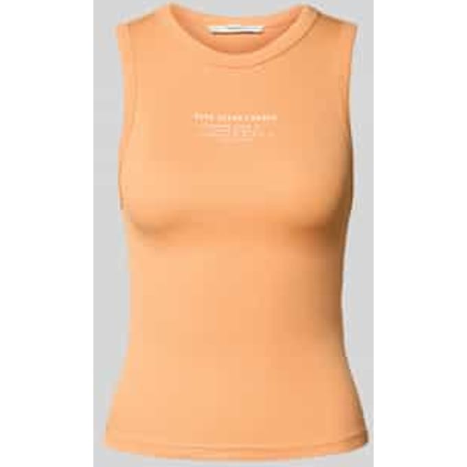 Tanktop met labelprint, model 'VIV'