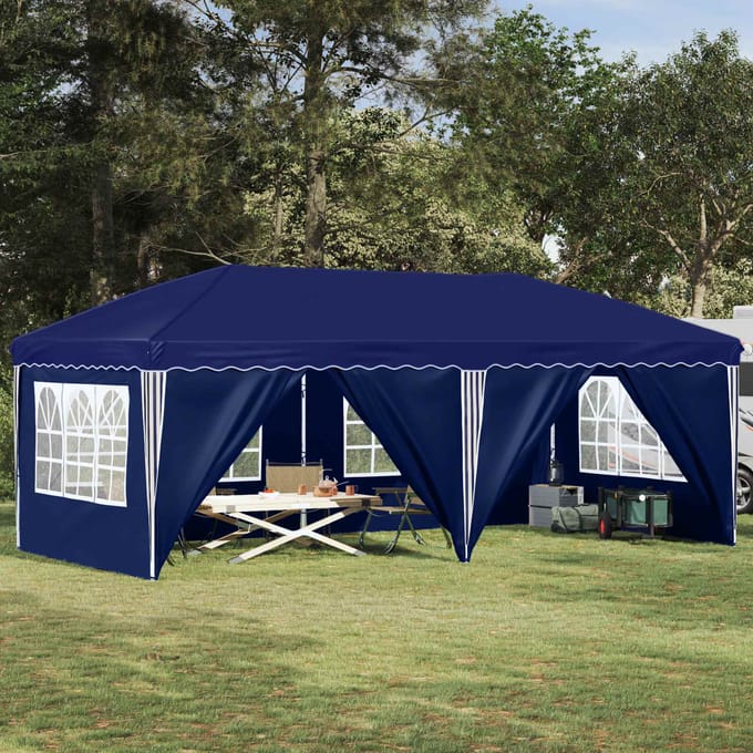 vidaXL - Pop-up - Feesttent - 575 - x - 288 - x - 245 - cm - Blauw