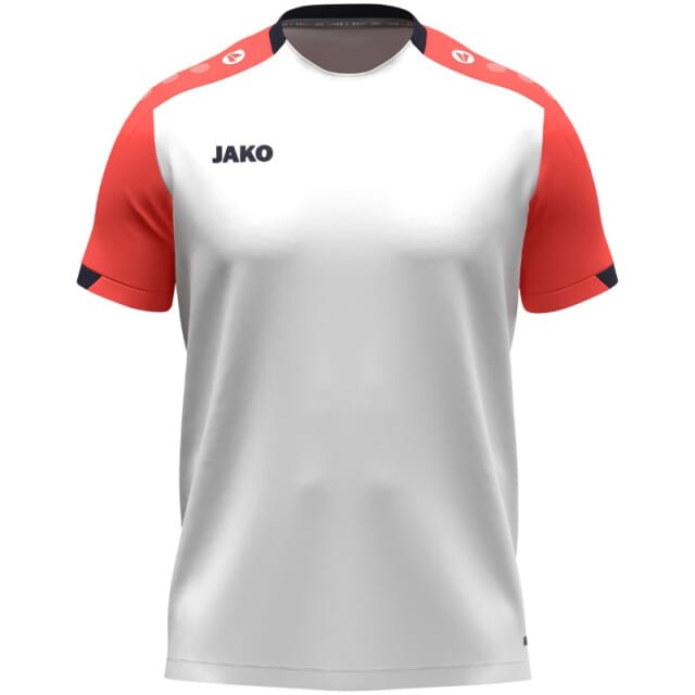 Jako Dynamic T-Shirt Heren - Wit / Koraal / Marine | Maat: XXL