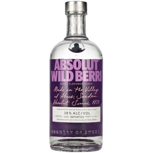 Absolut Wodka Absolut WILD BERRY Flavored Vodka 38% Vol. 0,7l
