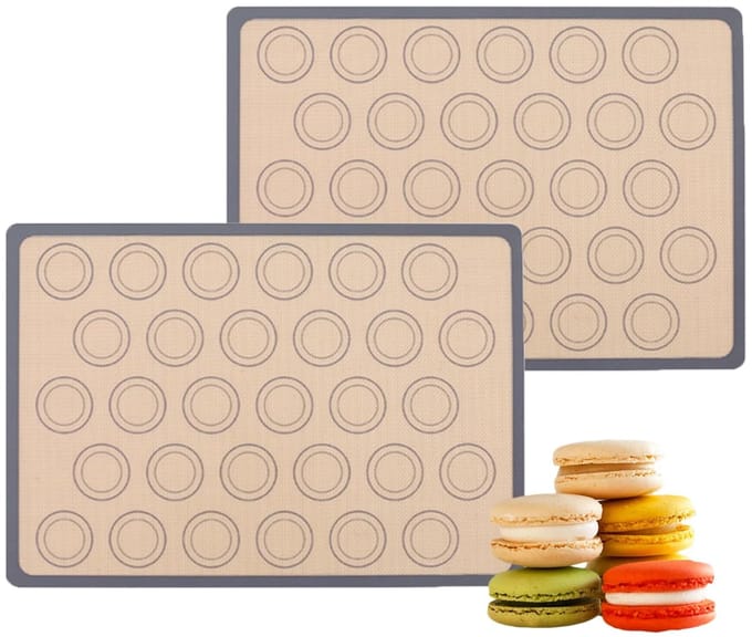 Bakmat, herbruikbare anti-aanbak-bakmat van siliconen, hittebestendige multifunctionele bakmatten, voor macarons, koekjes