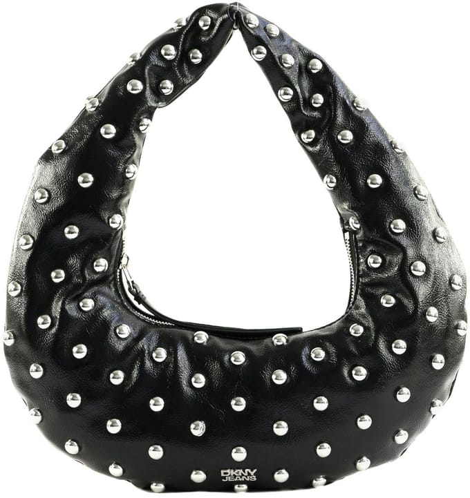 DKNY schoudertas Katya Shoulder Bag Black / Silver zwart