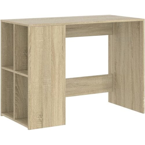 vidaXL - Bureau - 102x50x75 - cm - bewerkt - hout - sonoma - eikenkleurig