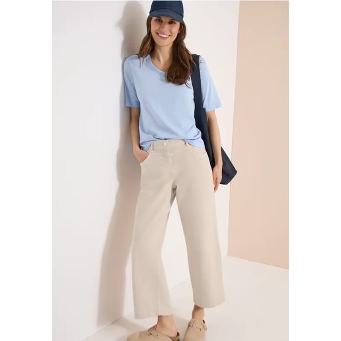 7/8 High Waist Wide Legs jeans in Loose Fit