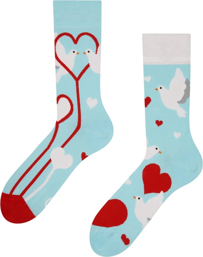 Dedoles Sokken - Regular Socks White Doves - Unisex - Maat - 43-46