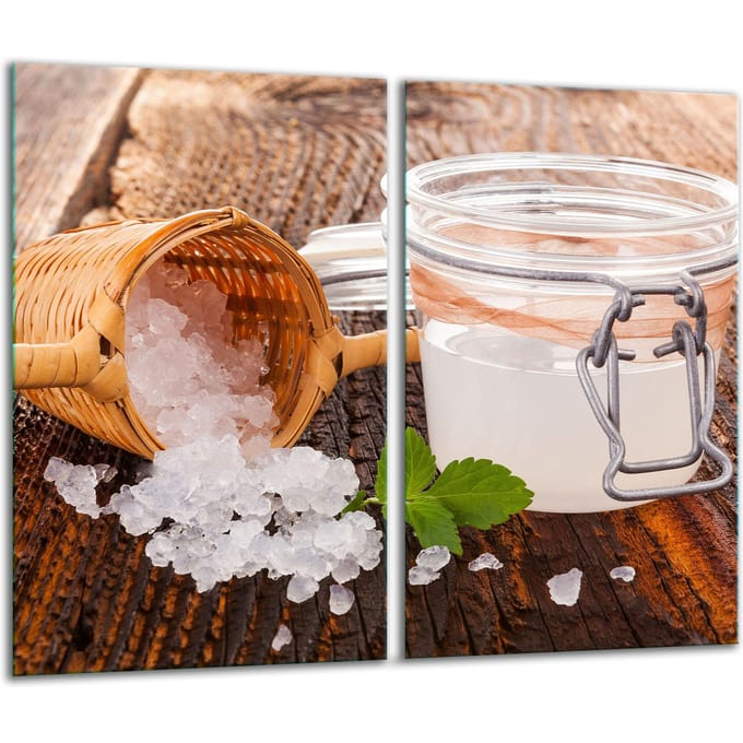 TMK ArtDeko - Glas Snijplank - 30x52 cm - Inductie - Decoratief