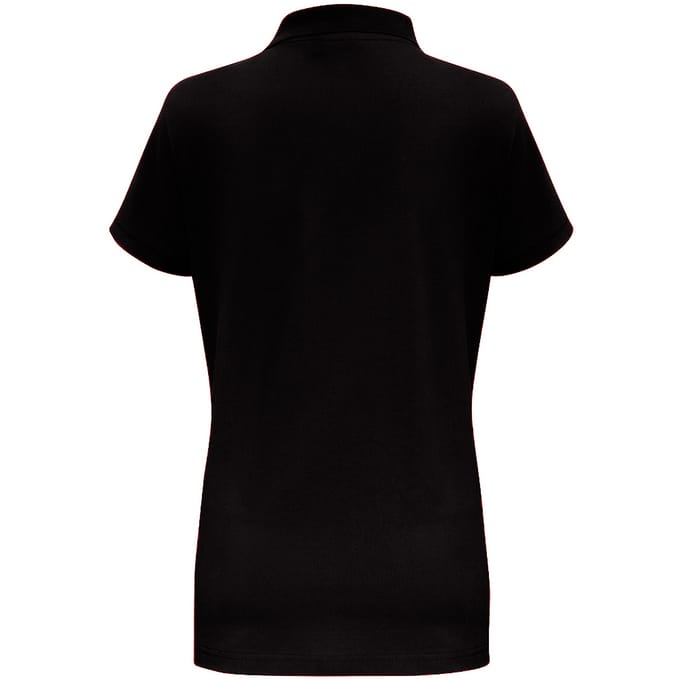 Asquith & Fox Dames/Dames Korte Mouwen Contrast Poloshirt (Zwart / Rood)