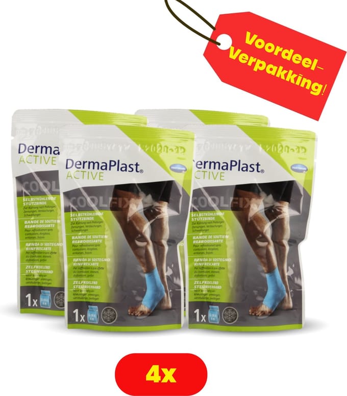 4 x Dermaplast® ACTIVE Coolfix 6cm x 4m-Voordeelverpakking!