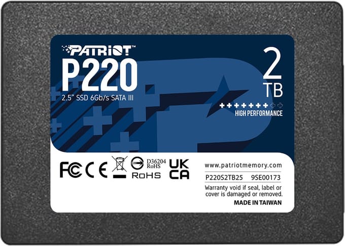 Patriot P220 - SSD - 128 GB - SATA 3 Gb/s