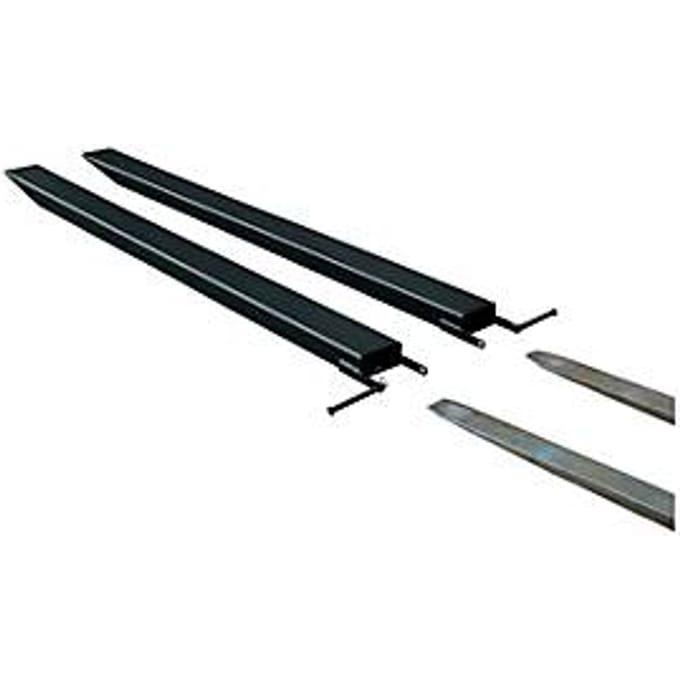 Vorkverlenging voor transportwerktuigen, open uitvoering, L 2000 x B 80 x 40 mm, zwart