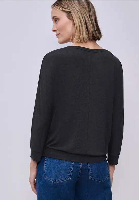 Shirt met gemêleerde look