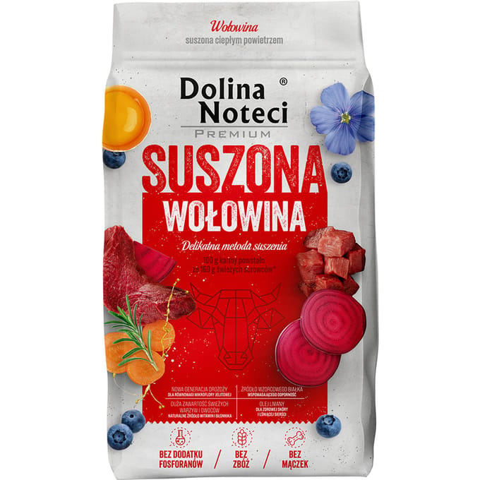 Dubbelpak: 2x9kg Dolina Noteci Premium droog hondenvoer rund