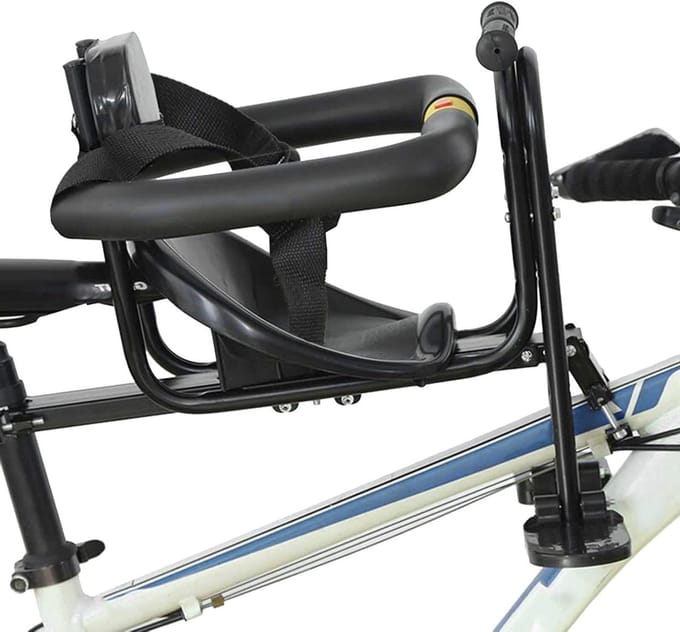 Kinderfietszitje - Fietsstoel - Samen fietsen - Afneembaar ontwerp - 32 cm breed - Zwart