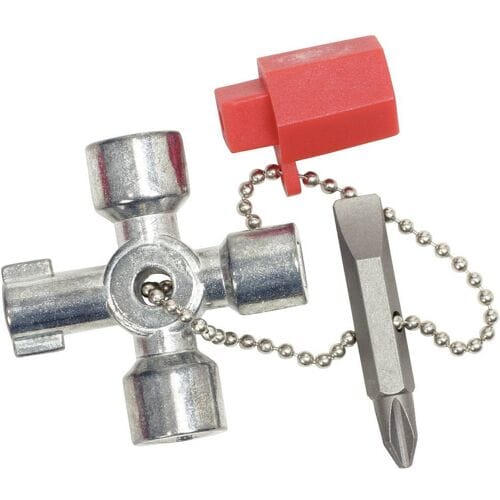 KS Tools 130.1010 Mini-schakelkastsleutel, 42 mm Schakelkastsleutel Zinkspuitgietwerk 1 stuk(s)