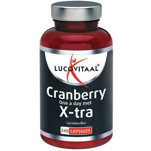 Lucovitaal Cranberry met X-tra Lactobacillus 240 capsules MAXI POT