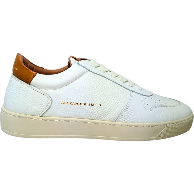 Mannenschoenen Alexander Smith Sneakers Cambridge Man-White Cognac