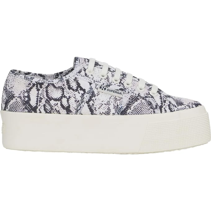 Superga Dames/Dames 2790 Slangenprint Trainers (Wit Avorio/Navy)