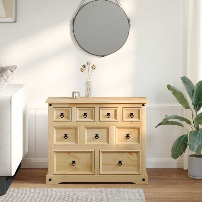 vidaXL - Ladekast - Corona - 101x45x82 - cm - massief - grenenhout