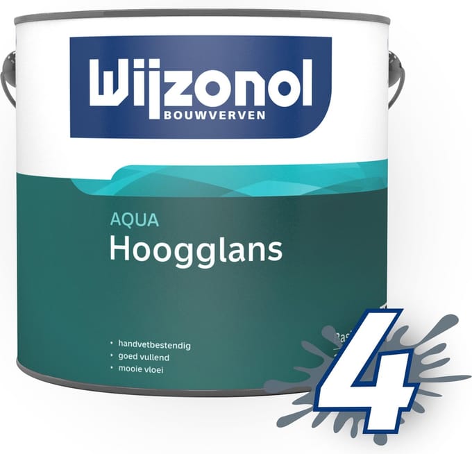 Wijzonol AQUA Hoogglans 2,5 liter - Wit