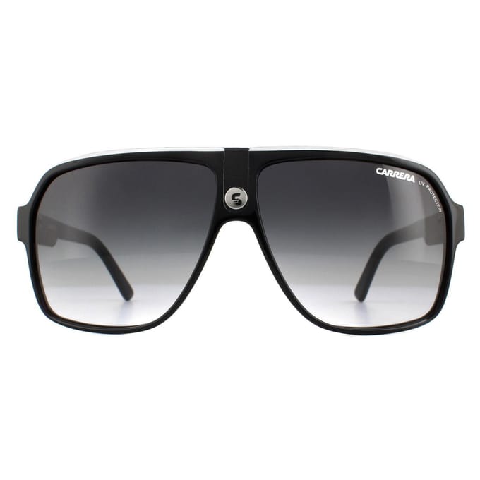 Carrera Aviator unisex zwart -wit grijze gradiënt zonnebril