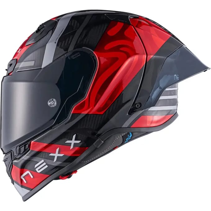 Nexx X.R3R Swirl Carbon Rood Integraalhelm - Helm