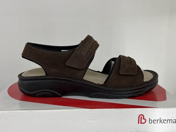 Berkemann Fabian Bruine Sandalen Maat 41,5 donkerbruin 05802-437