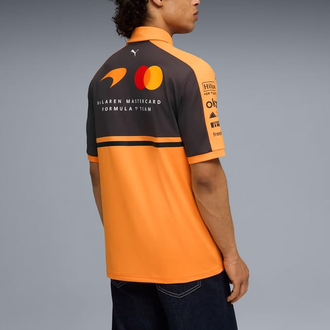 Puma Mclaren Replica Poloshirt Oranje M Man
