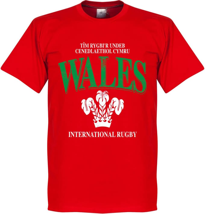 Wales Rugby T-Shirt - Rood - XS