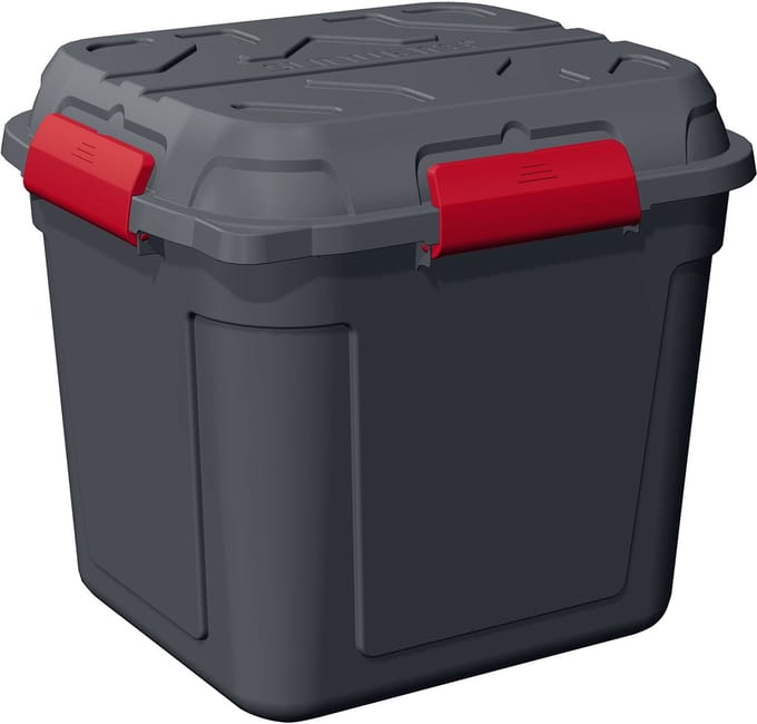 Sunware Q-line waterdichte opbergbox met deksel 110L - 60.1x53.1x54.5 cm