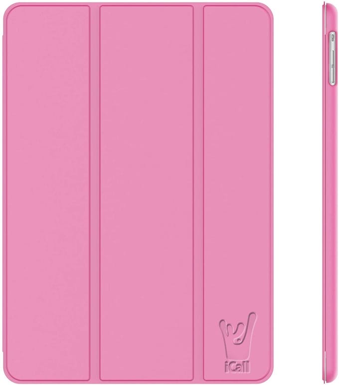 Hoes geschikt voor iPad 2017 / 2018 9.7 inch Trifold Roze