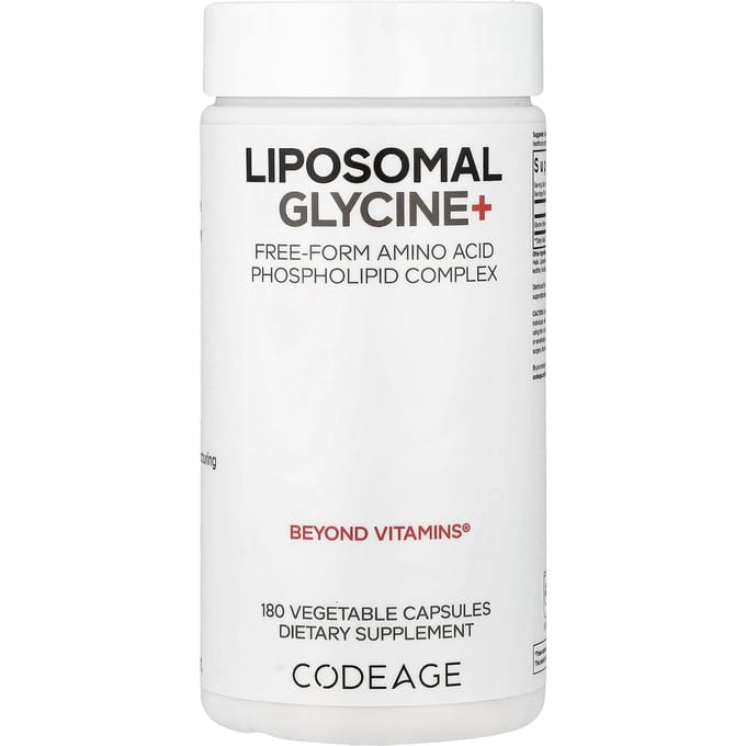 Codeage, Liposomale Glycine+, 180 Plantaardige Capsules (500 mg per capsule)