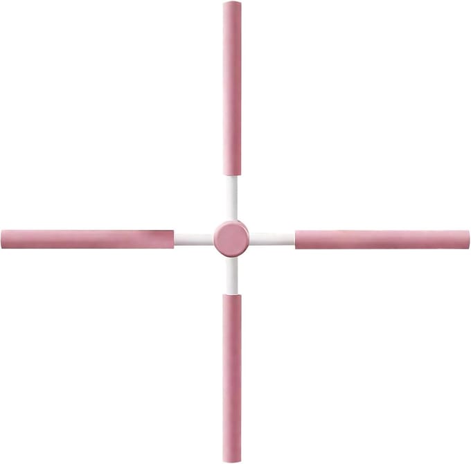 Yoga Stok - Correctie Staaf - Flexibiliteit Trainen - Ergonomische Handgrepen - 76 cm - Roze