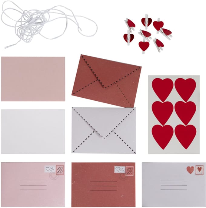 Ginger Ray - Liefdespost slinger - 1,5 m - Valentijnsdag versiering - Valentijnsdag cadeau - valentijnsdag