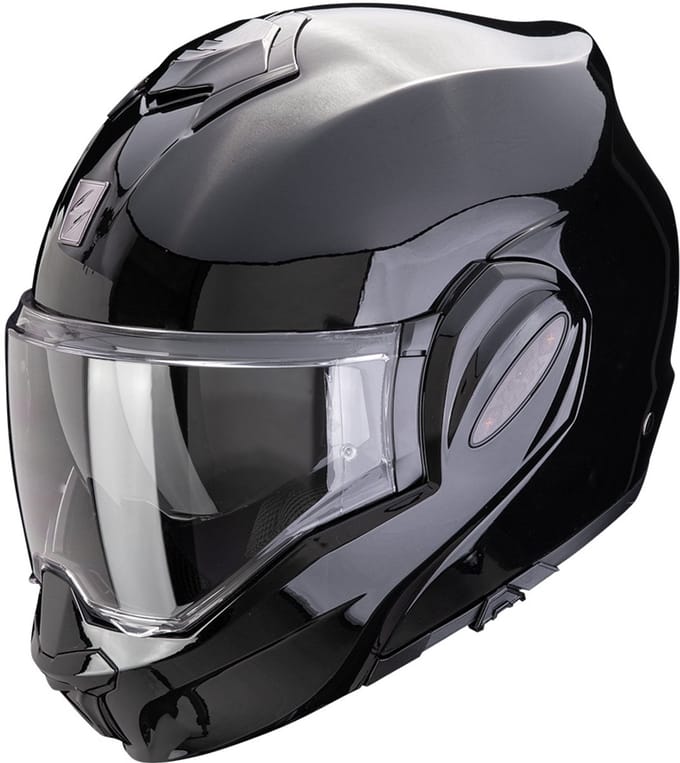 Scorpion Exo-Tech Evo Pro Solid Metallic Black - Systeemhelm - Maat XS - Motorhelm - ECE 22-06 gekeurd