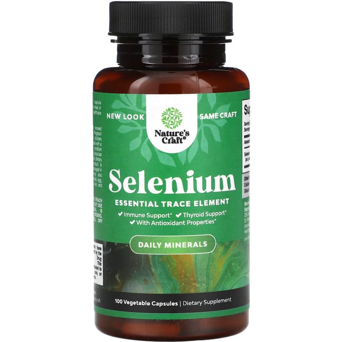 Nature's Craft, Sélénium, 100 Capsules Végétales