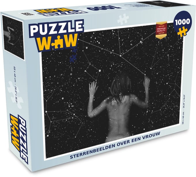 Puzzel Sterrenbeelden over een vrouw - Legpuzzel - Puzzel 1000 stukjes volwassenen