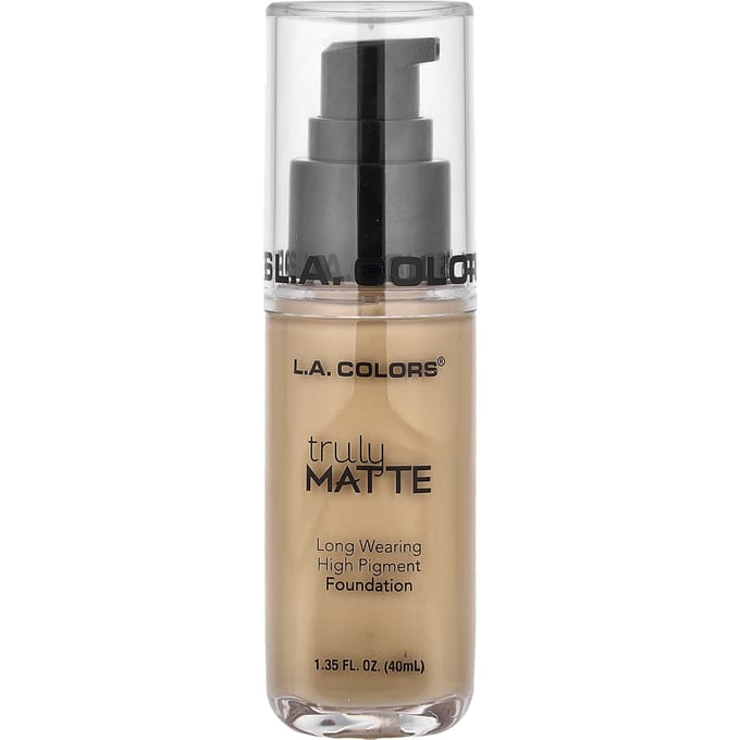 LA. Colors Truly Matte Foundation, CLM354 Zacht Beige, 40ml (1.35fl oz) beige