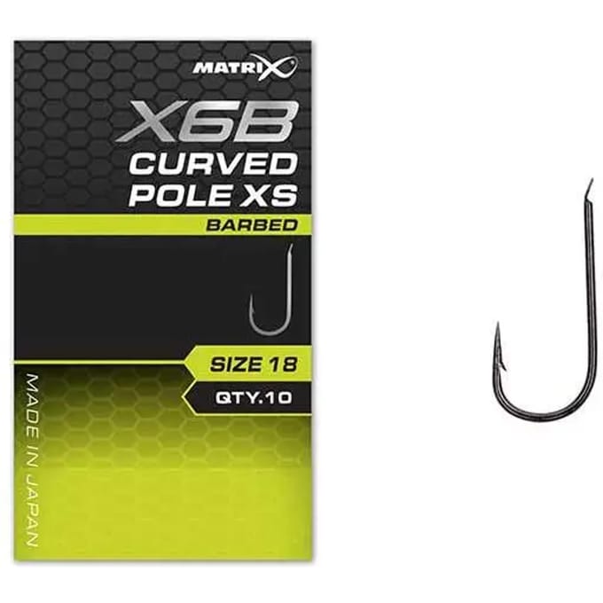 Matrix X6B Curved Pole XS Spade-Barbed (10 pcs) - Maat : 16