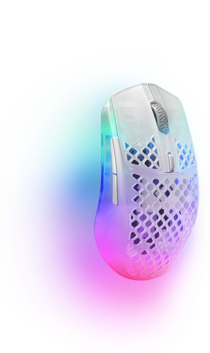 Steelseries Aerox 3 Wireless Ghost (2022 Edition) - Draadloze Gaming Muis - Ghost/Doorzichtig